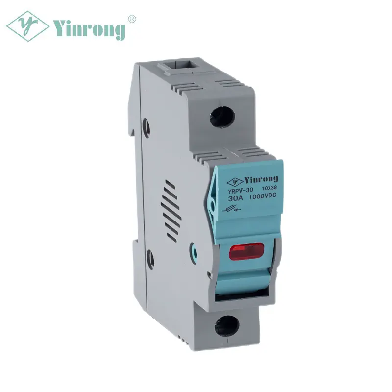Portafusibili fotovoltaici rialzati da 1000 V CC 10 × 38 mm