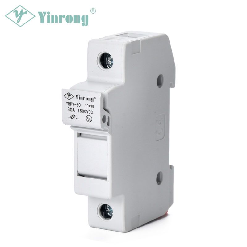 Portafusibili per guida DIN da 1500 V CC 30 A 10 × 38 mm Fotovoltaico solare