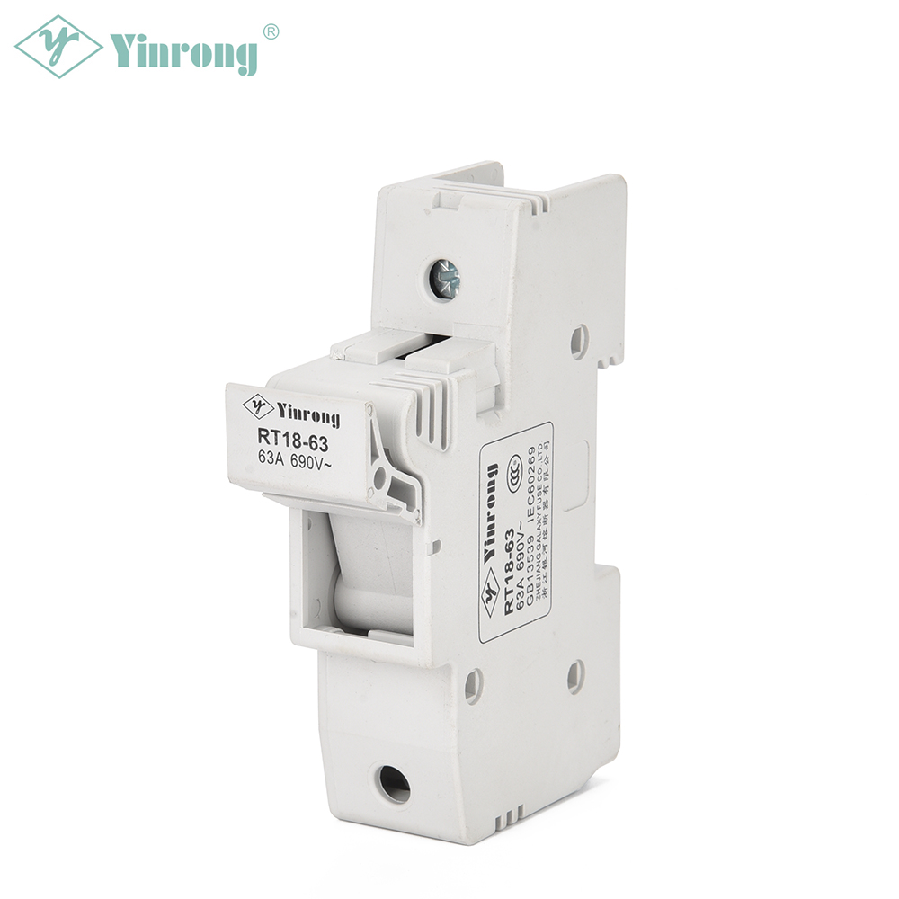 Portafusibili su guida DIN 500VAC 63A 14×51mm